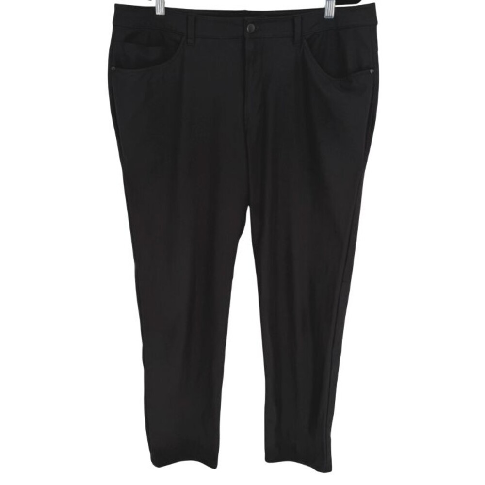 Lululemon ABC Classic Fit 5 Pocket Pants Warpstreme Mens 38x31 Black Performance